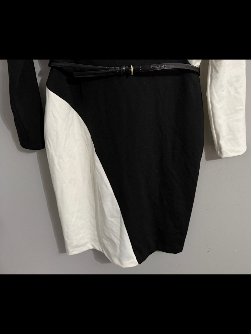 Calvin Klein Dress Womens 6 Career Belted Waist Modest Office Zip Back Work - Picture 7 of 8